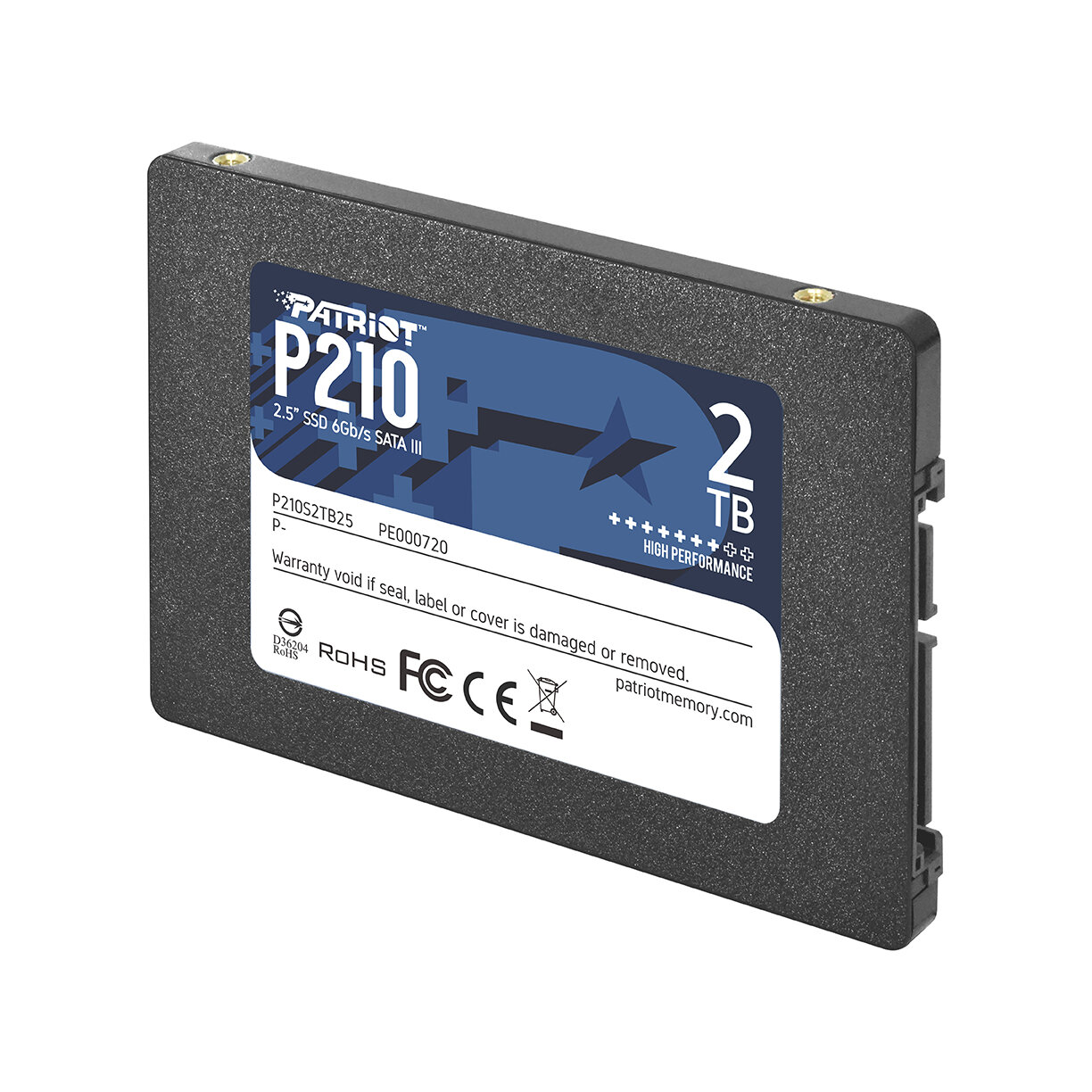 Накопитель SSD 2Tb Patriot P210 P210S2TB25 SATA III