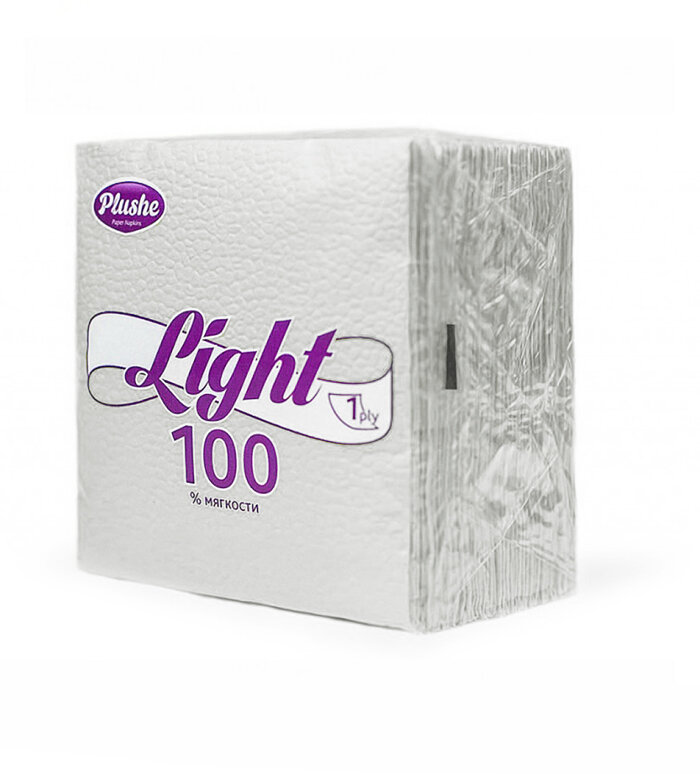 Салфетка Бумаж Plushe Light Super 100, 75 листов 1 слой, шт