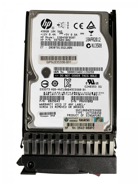   HP AW612A 450Gb SAS 2,5" HDD