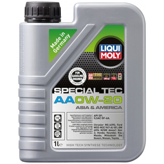 Моторное масло LIQUI MOLY Special Tec AA 0W-20 HC-синтетическое 1 л