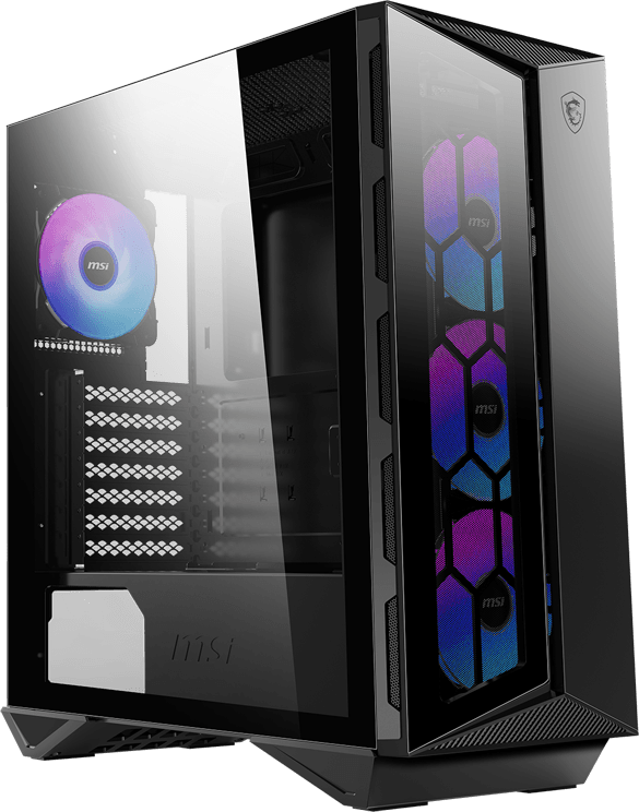 Корпус MSI MPG GUNGNIR 110R / mid-tower, ATX, tempered glass / 4x120mm ARGB fans inc. / MPG GUNGNIR 110R