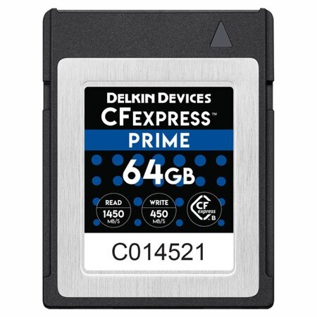Карта памяти Delkin Prime CFexpress 64GB R1450/W450MB/s (DCFX0-064)