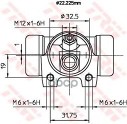 Цилиндр Тормозной Citroen Berlingo/Peugeot Partner 96- TRW арт. BWH373