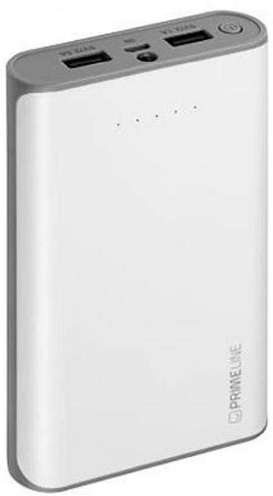 Внешний аккумулятор Power Bank 12000 мАч Deppa Prime Line белый