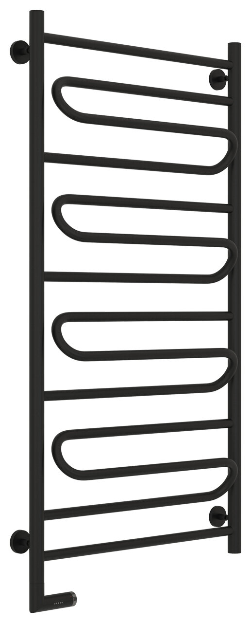 Полотенцесушитель электрический Сунержа Элегия 2.0 1200x600, МЭМ левый, чёрный матовый 31-5218-1260