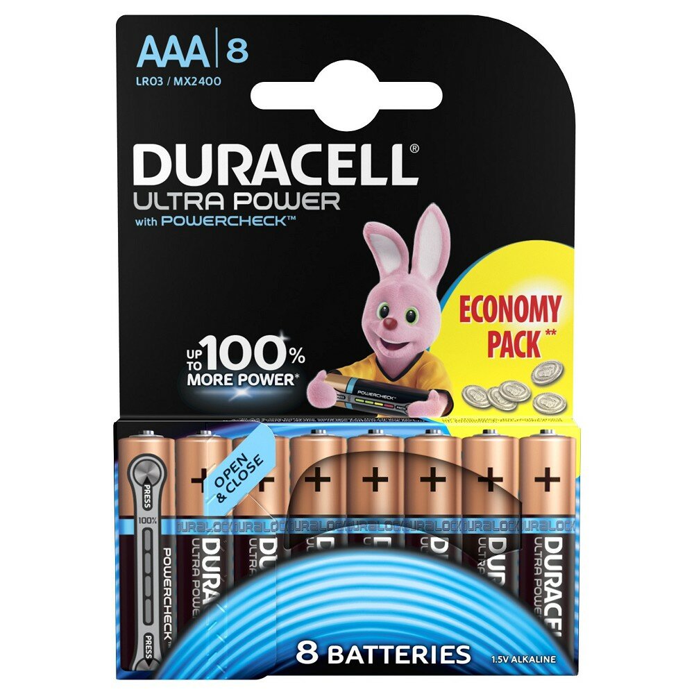 Duracell LR03 8BL Ultra Power 8 шт. в уп-ке