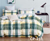 Сатиновое постельное белье CP-231 Retrouyt (желтый-зеленый), Семейный (наволочки 50х70 и 70х70) - изображение