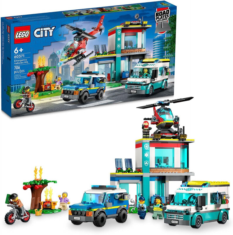 Конструктор LEGO ® City 60371 Штаб аварийных транспортных средств