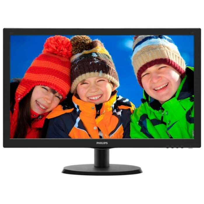 Монитор 21,5" Philips 223V5LHSB W-LED 1920x1080 16:9 5ms VGA HDMI 20M:1 170/160 250cd Black ( 223V5LHSB/00,дисплей ЖК, LCD, Full HD , D-Sub )