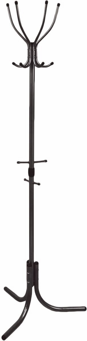 Вешалка напольная Nika Комфорт 4, 4 крючка, 60 x 60 x 180 см, черная