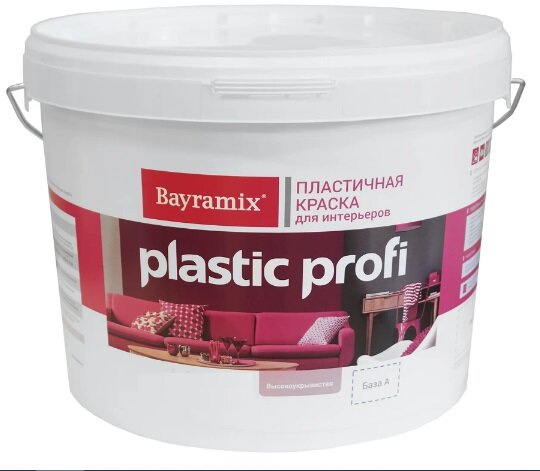 BAYRAMIX PLASTIK PROFI краска для интерьеров пластичная База А (9л)