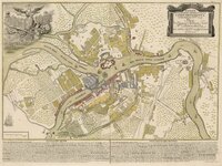 Постер Санкт-Петербург - старинные карты "План Петербурга", 27x20 см, на бумаге