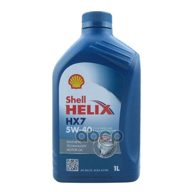 Shell 5w40 1l Helix Hx7 Масло Моторное Полусинтетическое