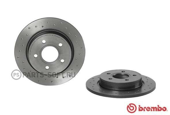 Тормозной диск задний brembo 08.A725.1X для Ford Focus Ford C-Max