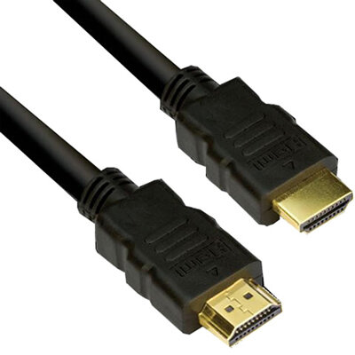 Кабель HDMI-HDMI v1.4 30м черный, зол.конт, экран