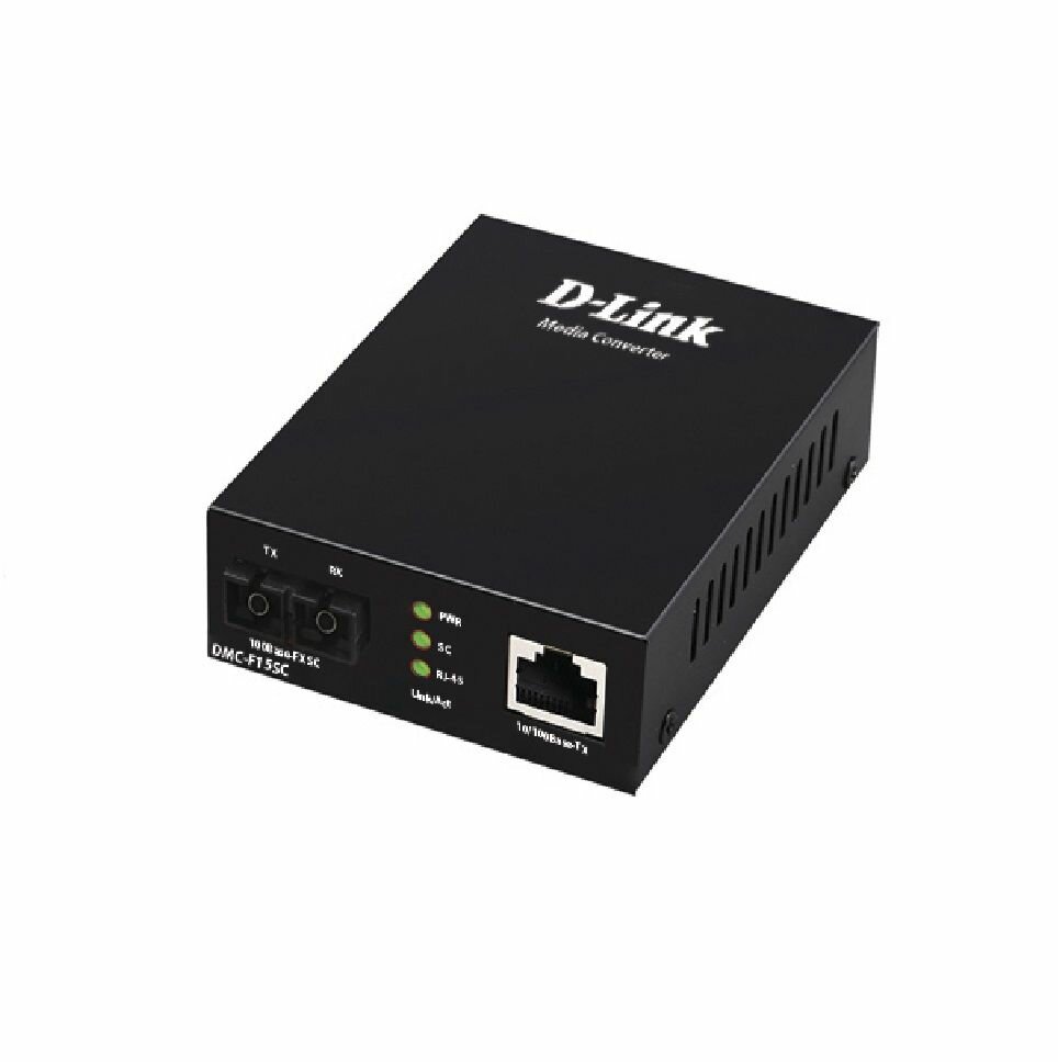 Медиаконвертер D-Link DMC-F15SC Media Converter 100Base-TX to 100Base-FX SC Single-mode 1310nm 15KM Stand-alone