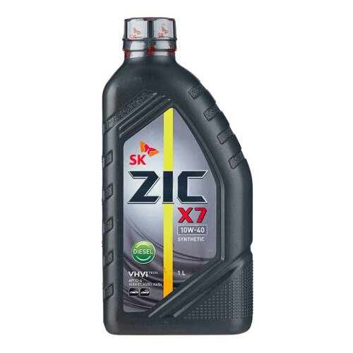 Моторное масло ZIC X7 Diesel, 10W-40, 1л, синтетическое [132607]