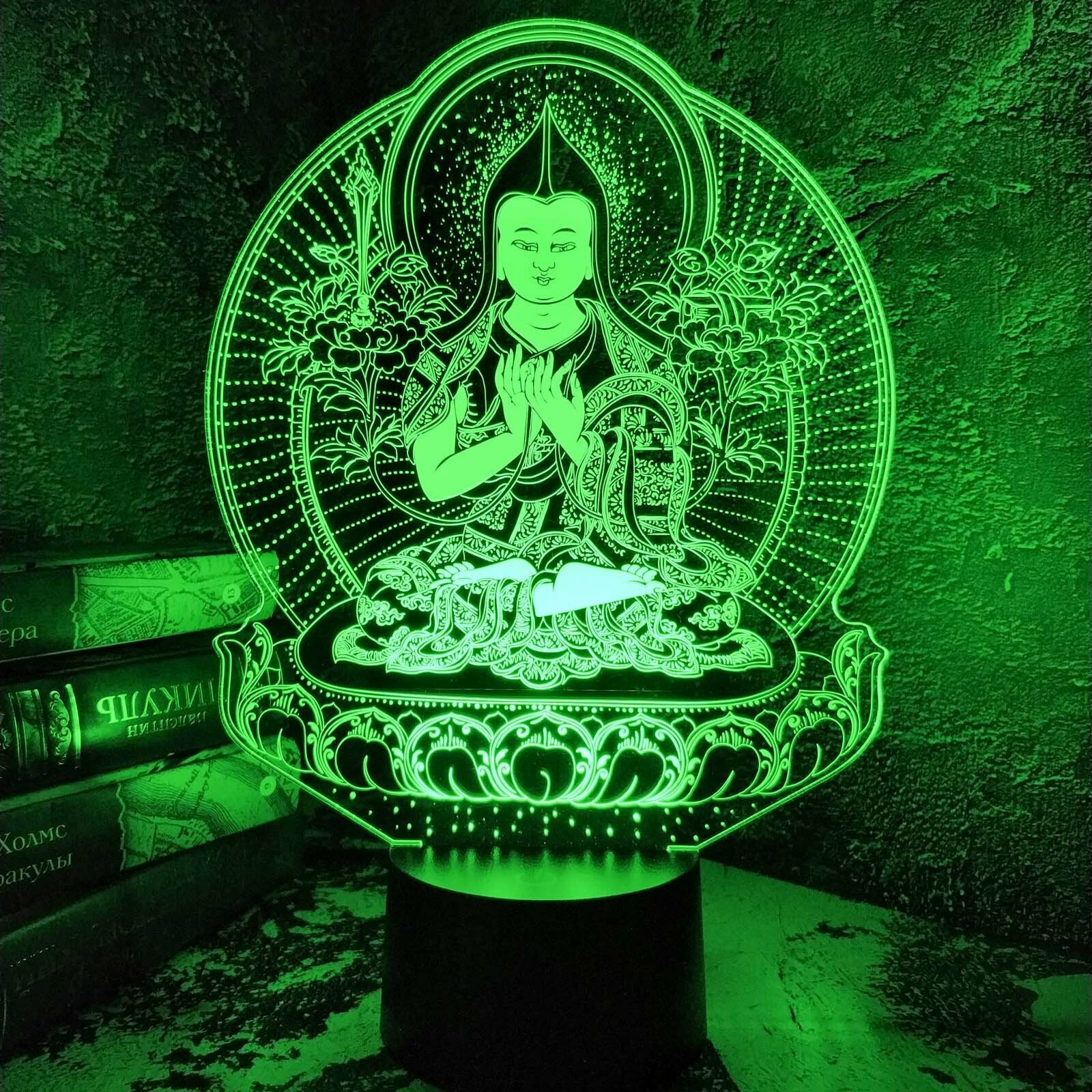 Ночник детский 3D Светильник Будда - фотография № 1