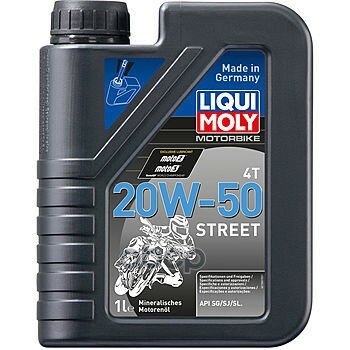 7632 Liquimoly Мин. Мот.Масло Д/4-Т.Мотоц. Motorbike 4t Street 20w-50 Sg/Sj/Sl (1л) Liqui moly арт. 1500