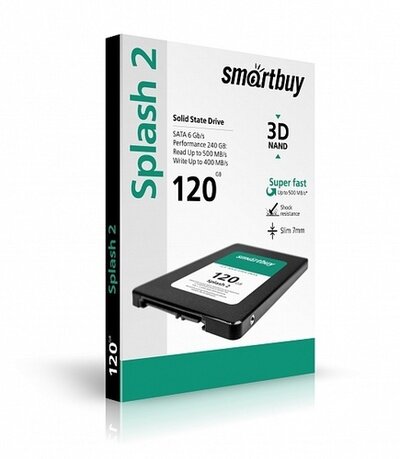 Твердотельный накопитель Smartbuy Splash 2 120 GB (SB120GB-SPLH2-25SAT3) уцененный