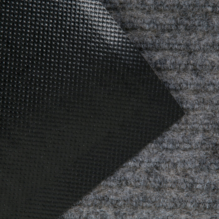 Коврик придверный влаговпитывающий, ребристый, «Стандарт», 90×120 см, цвет серый - фотография № 2