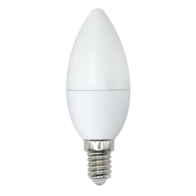 Volpe Лампа светодиодная (UL-00003804) E14 9W 3000K матовая LED-C37-9W/WW/E14/FR/NR