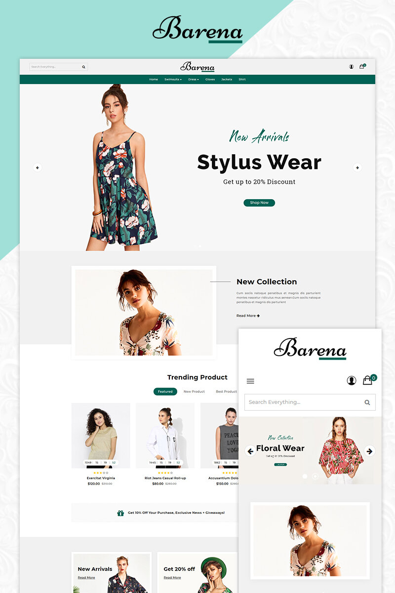 Шаблон OpenCart Fashion Banera Premium Store Opencart Template