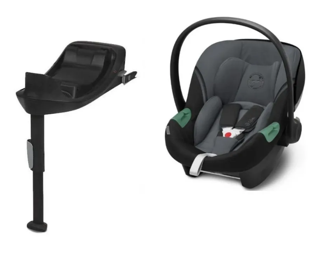 Автокресло Cybex Aton S2 i-Size с isofix базой One i-Size, Monument Grey