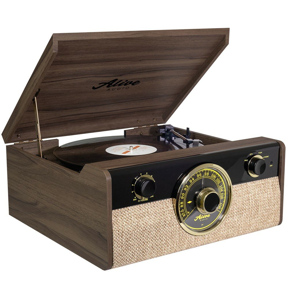 Виниловый проигрыватель Alive Audio FSN-01-DW "Fusion" Dark Wood