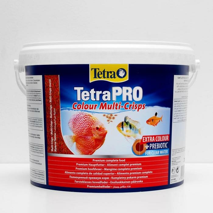 TETRA Корм TetraPro Colour для рыб, чипсы для окраса, 10 л.