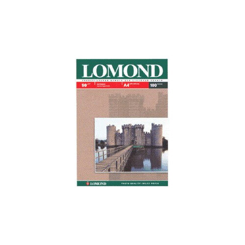 Фотобумага Lomond A3, 90г/м2, 100л, для струйной печати, белый, покрытие матовое [0102011]