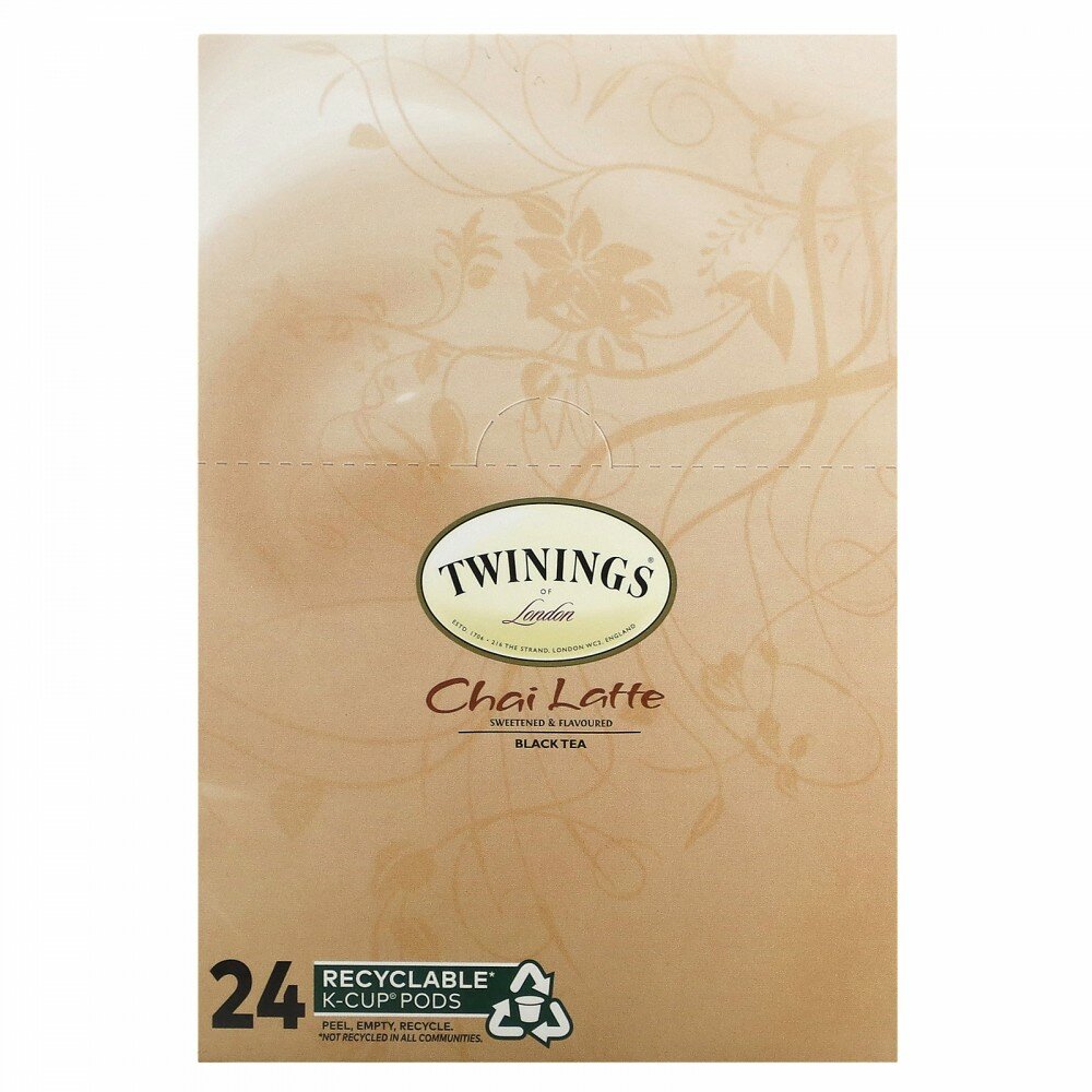 Twinings, Chai Latte Black Tea, 24 K-Cup Pods - фотография № 1