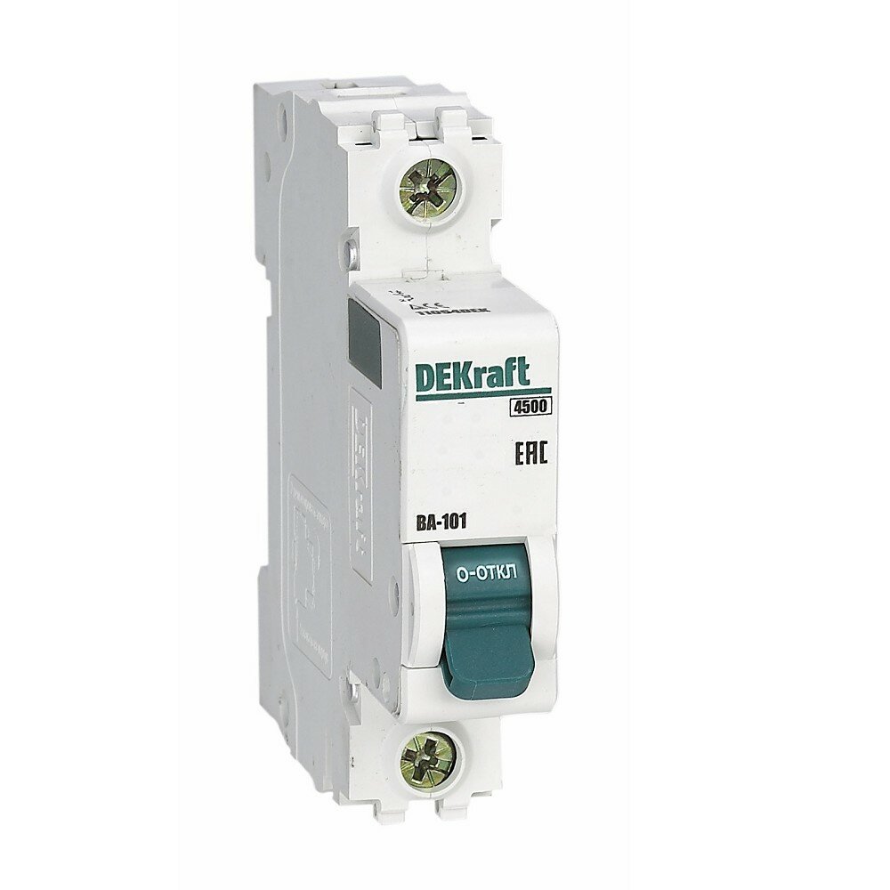 Schneider electric Schneider-electric 11104DEK Авт. выкл. 1Р 25А х-ка D ВА-101 4,5кА DEKraft