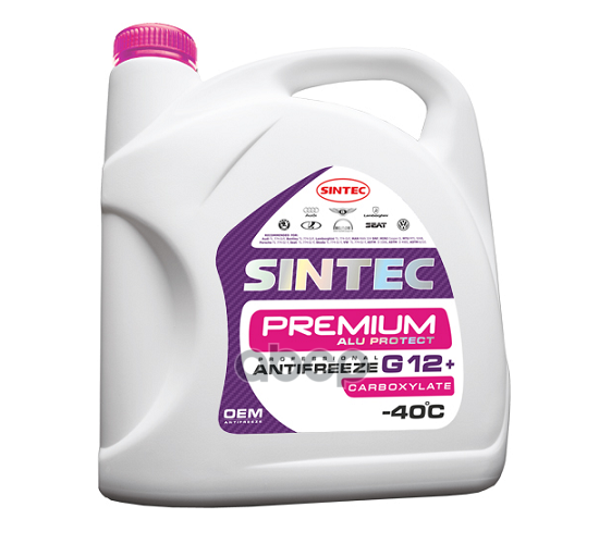 Антифриз Sintec Premium G12+ 5л (Красный/Фиолетовый) SINTEC арт. 990450