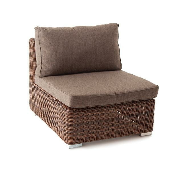 Модуль 4SIS "Лунго" модуль диванный прямой с подушками, цвет коричневый арт. YH-C1032W brown - фотография № 3