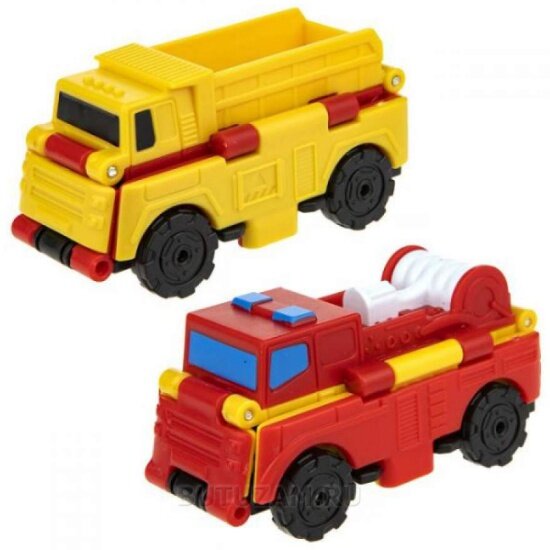 Игрушка Transcar 2в1 "Грузовик – Пожарная машина" (Т18284) 1toy - фото №1