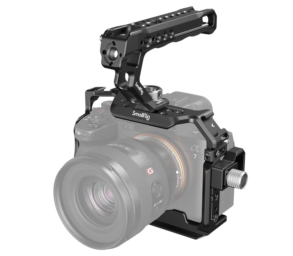 Комплект SmallRig 3668B для Sony A7S III, A7 IV, A7R V, A1: клетка, ручка и фиксатор кабеля