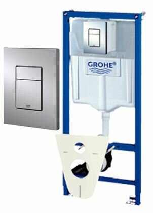 Инсталляции для унитаза Grohe Rapid SL 38775001 4 в 1 с кнопкой смыва