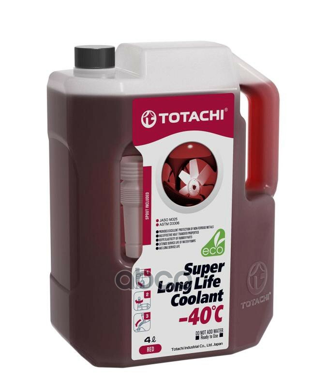 Totachi Super Long Life Coolant Red -40c (4l)_антифриз! Готовый Красный TOTACHI арт. 41804
