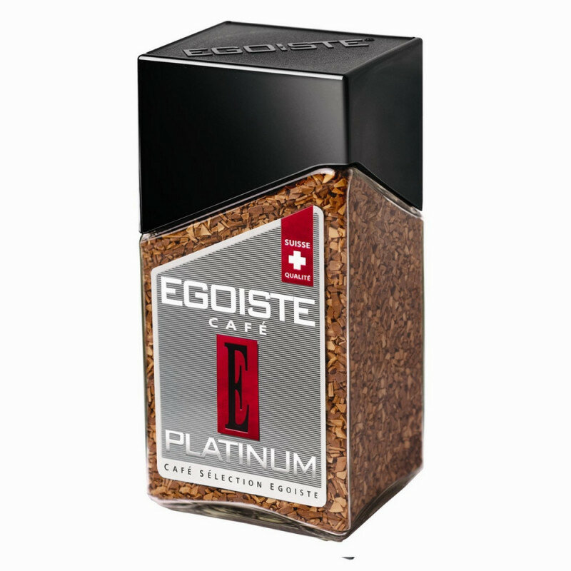 Кофе EGOISTE Platinum растворимый,100г стекло - фотография № 1