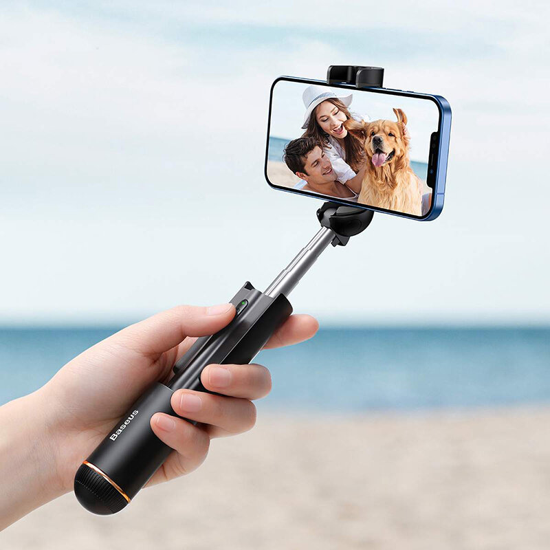 Baseus Телескопический монопод с Bluetooth пультом Baseus Ultra Mini Bluetooth Folding Selfie Stick 15-67,5 см. Black чёрный SUDYZP-G01