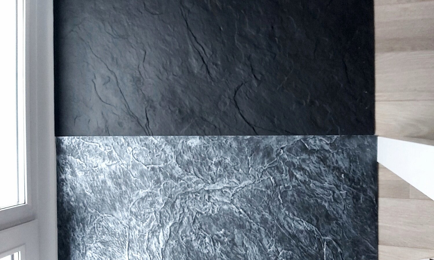 Тибетский сланец ZIKAM - гибкий листовой камень 1000х500х2,5мм. Белый, под покраску. Для отделки стен под натуральный камень. - фотография № 6