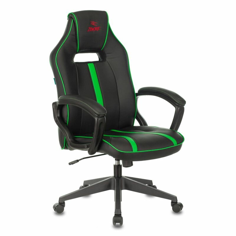 Кресло Zombie Viking A3 черный/зеленый