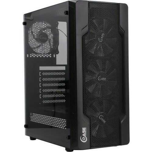 Powercase CMIXB-F4 Корпус Mistral X4 Mesh, Tempered Glass, 4x 120mm fan, чёрный, ATX CMIXB-F4