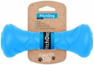 Игрушка для собак PitchDog Игровая гантель для апортировки, длина 19 см, диаметр 7 см, розовая (0.05 кг) (2 штуки)