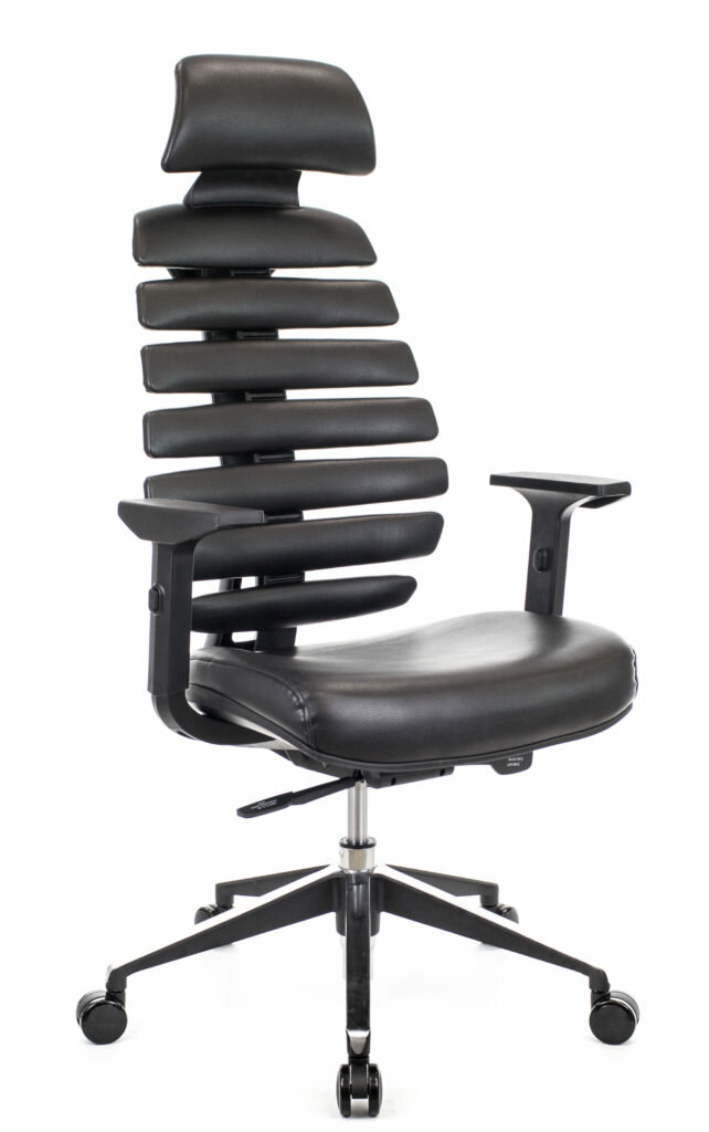 Компьютерное кресло для руководителя Everprof Ergo Black экокожа черный