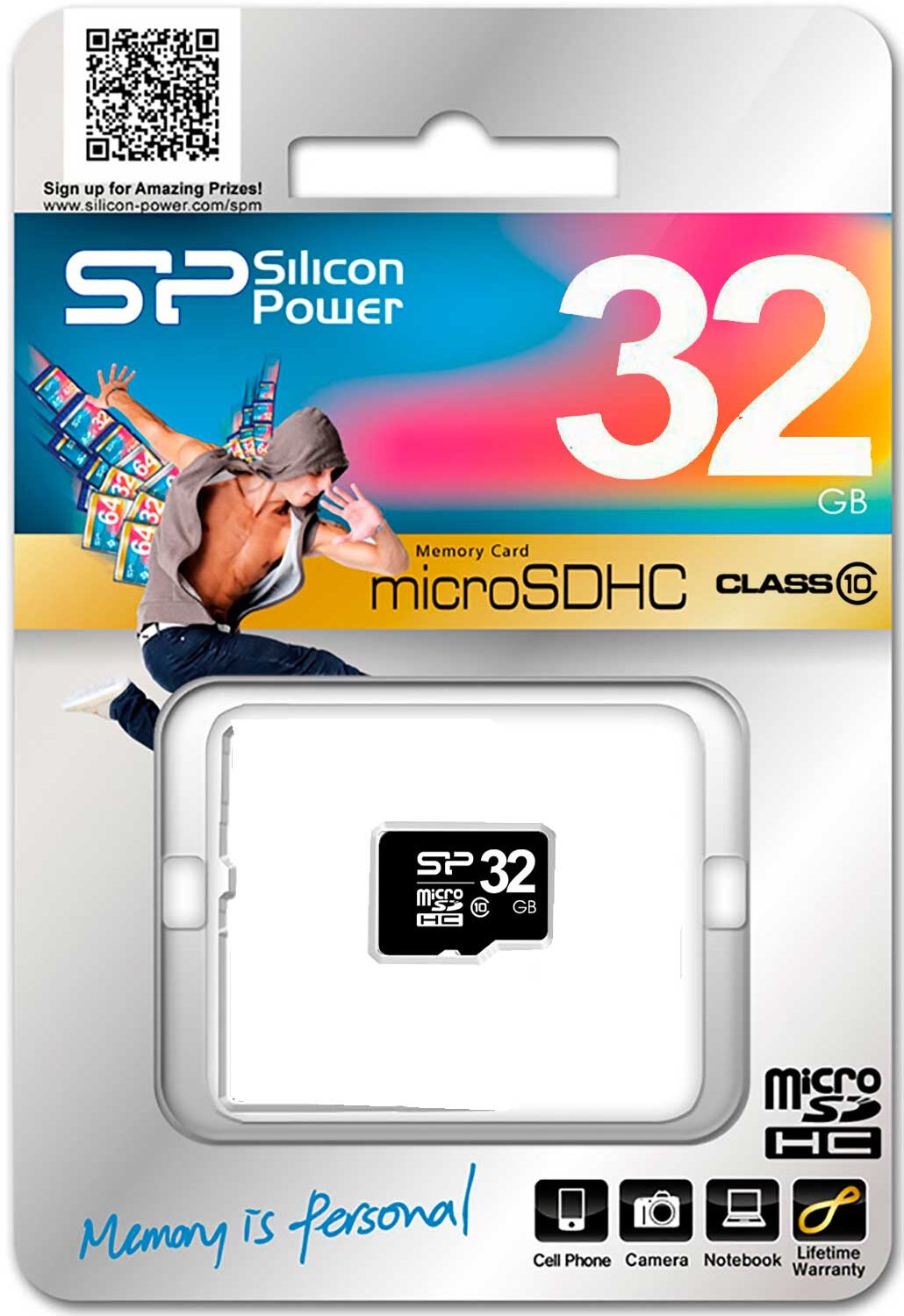 Карта памяти MicroSDHC 32GB Silicon Power Class10 (SP032GBSTH010V10)