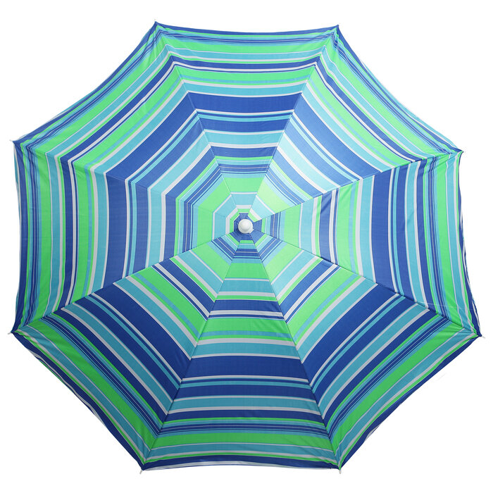 Зонт пляжный «Модерн» с серебряным покрытием, d=180 cм, h=195 см, микс - фотография № 5