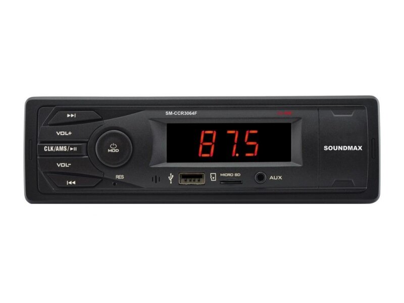 Автомагнитола SOUNDMAX SM-CCR3064F 1DIN 4x, черный