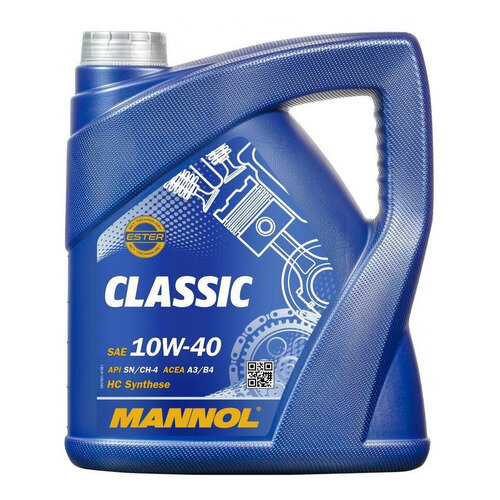Моторное масло MANNOL Classic, 10W-40, 4л, полусинтетическое [1101]
